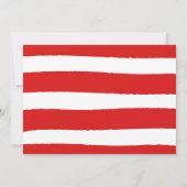 Rentier Christmas 1. Geburtstag Roter Winter Hirsc Einladung (Rückseite)