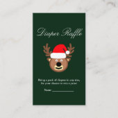 Rentier Christmas Baby Duwer Winzer Raffle Card Begleitkarte (Vorderseite)