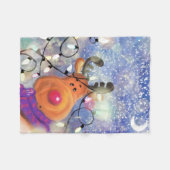 Rentier Christmas Baby Fleece Blanket (Vorderseite (Horizontal))