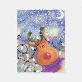 Rentier Christmas Baby Fleece Blanket (Vorderseite)