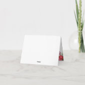 Rentier Christmas Baby Shower Vielen Dank Dankeskarte (Rückseite)