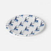 Rentier Christmas Custom Paper Teller 7 in (Schrägansicht)