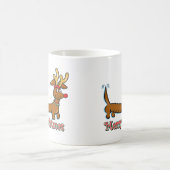 Rentier Christmas Dackel Kaffeetasse (Mittel)