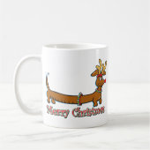 Rentier Christmas Dackel Kaffeetasse (Links)