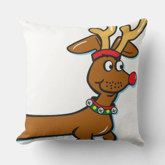 Rentier Christmas Dackel Kissen