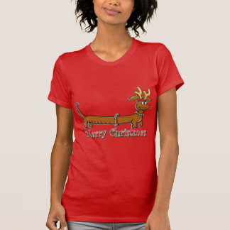 Rentier Christmas Dackel T-Shirt