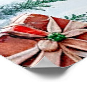 Rentier Christmas Holiday Poster (Ecke)