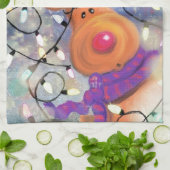 Rentier Christmas Kitchtuch Geschirrtuch (Gefaltet)
