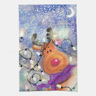Rentier Christmas Kitchtuch Geschirrtuch