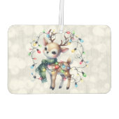 Rentier Christmas Lights Glittery Autolufterfrischer (Rückseite)