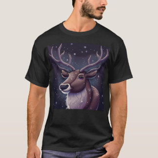 Rentier Christmas Pattern T-Shirt