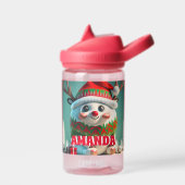 Rentier Christmas Personalisiert Kids Name Trinkflasche (Links)