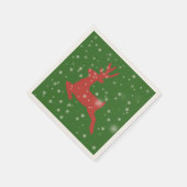 Rentier Christmas Standard Cocktail Papier Napkins Serviette (Ecke)