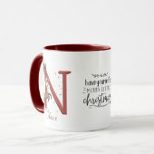 Rentier Christmas Tasse (Vorderseite Links)
