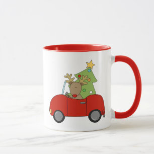 Rentier & Christmas Tree 11 oz Zwei-Tonen-Tasse Tasse