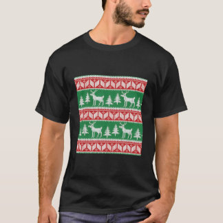 Rentier Christmas Ugly Sweater T-Shirt