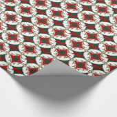 Rentier Circles-2-GIFT-WRAPPING-PAPIER Geschenkpapier (Ecke)
