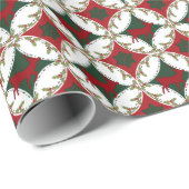 Rentier Circles-2-GIFT-WRAPPING-PAPIER Geschenkpapier (Rolleneckpunkt)