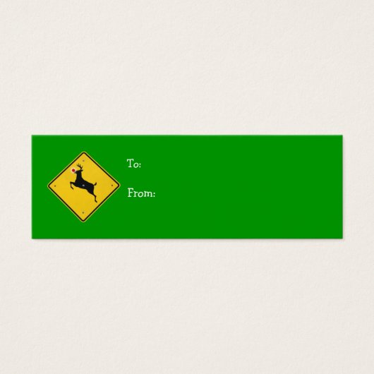 Rentier Crossing-Geschenkmarke (Vorderseite)