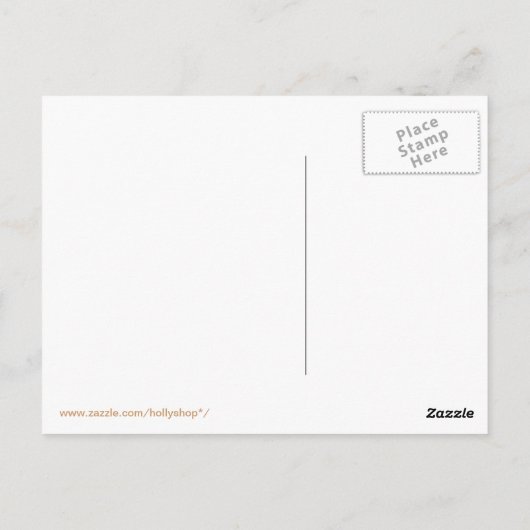 Rentier Cupcakes Postkarte (Rückseite)