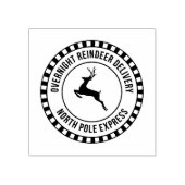 Rentier Delivery Christmas Mail North Pole Briefma Gummistempel (Prägung)