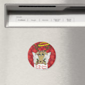 Rentier Dies ist die Jahreszeit, um Vegan Geschenk Magnet (In Situ (Geschirrspüler))