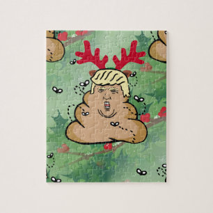 Rentier Donald Trump kackt Puzzle