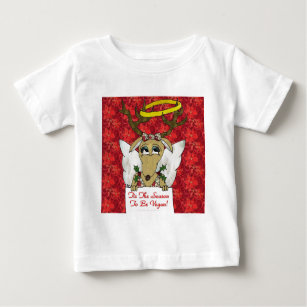 Rentier Engel ist die Jahreszeit Vegan zu sein Baby T-shirt