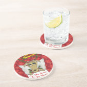 Rentier Engel ist die Jahreszeit Vegan zu sein Getränkeuntersetzer (Seite)