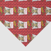 Rentier Engel ist die Jahreszeit Vegan zu sein Seidenpapier (Ausschnitt)