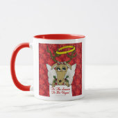 Rentier Engel ist die Jahreszeit Vegan zu sein Tasse (Links)