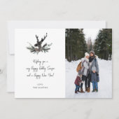 Rentier & Eucalyptus Hinweis Foto Verti Holiday (Vorderseite)