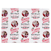 Rentier Express aus Santa Name & Foto Weihnachten Große Geschenktüte (Rückseite)