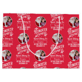 Rentier Express aus Santa Wa/Foto Weihnachten Rot Große Geschenktüte (Rückseite)