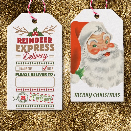 Rentier Express Lieferung vom Santa Geschenkanhänger