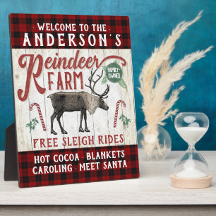 Rentier-Farm Rustikal Vintage-Bauernhaus Benutzerd Fotoplatte