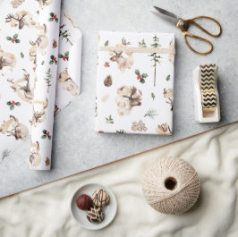 Rentier Farmhouse Weihnachtsbaumfarm | Urlaub Geschenkpapier