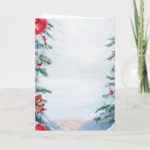 Rentier-Feiertags-Weihnachtskarte Karte (Rückseite)