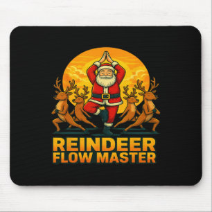 Rentier Flow Master Yoga Weihnachtsmann Weihnachte Mousepad