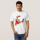 Rentier Flüchtige Blick T-Shirt (Vorne ganz)