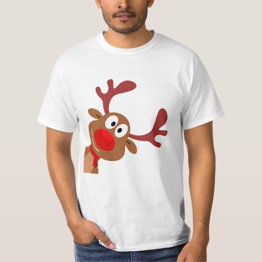 Rentier Flüchtige Blick T-Shirt (Vorderseite)