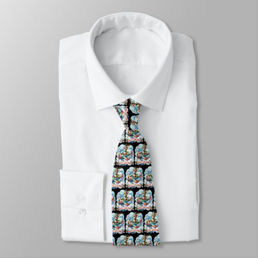 Rentier Flying Airplane Neck Tie Krawatte (Gebunden)