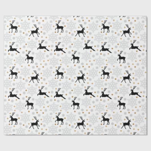 Rentier Flying Geschenkpapier (Flach)