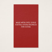 Rentier Food Cards (Rückseite)