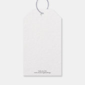 Rentier Food Gift Tag Geschenkanhänger (Rückseite)