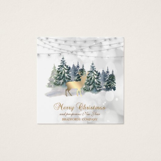 Rentier, Forest, String Lights Bokeh Company (Vorderseite)