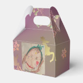 Rentier + Foto-Gunstbox Geschenkschachtel (Rückseite)