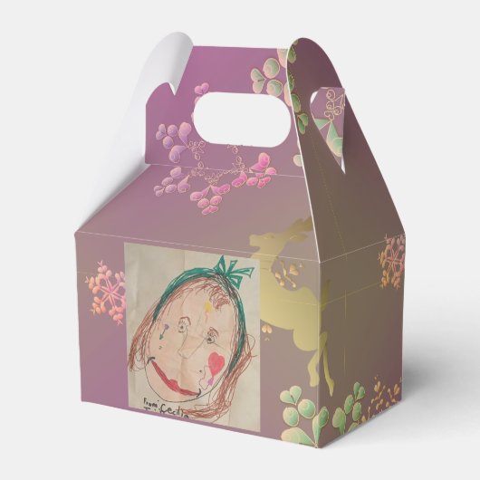 Rentier + Foto-Gunstbox Geschenkschachtel (Vorderseite)