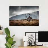 Rentier Foto Poster (Heimbüro)
