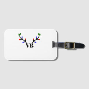 Rentier frohe Weihnachten Name Text Name Titel Gepäckanhänger